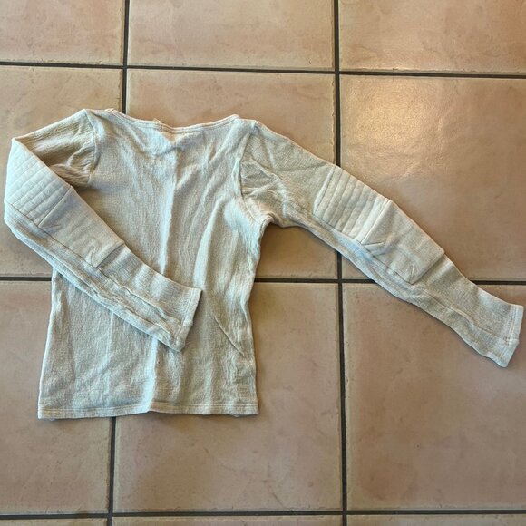 Helmut Lang Quilted Sleeve Ribbed Top - Size M - Picture 3 of 3